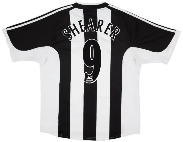 adidas 2001-03 Newcastle Home Shirt Shearer #9 - 5/10 - (XL)