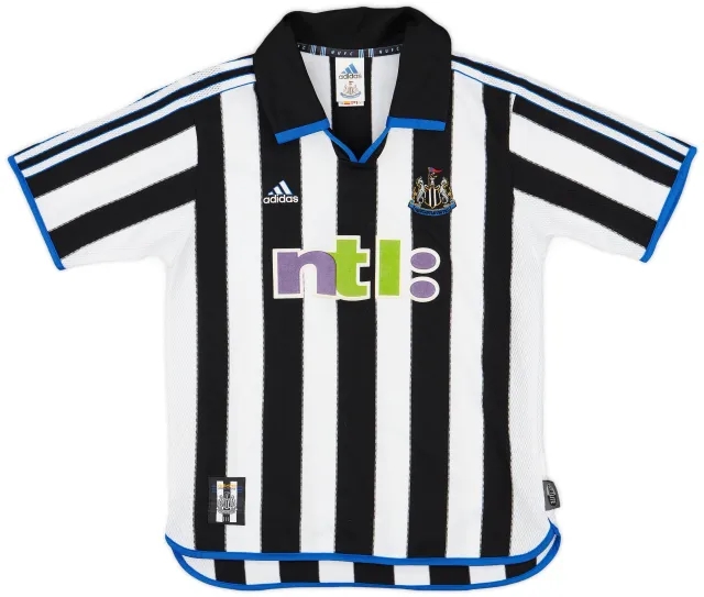 adidas 2000-01 Newcastle Home Shirt - 7/10 - (Y)