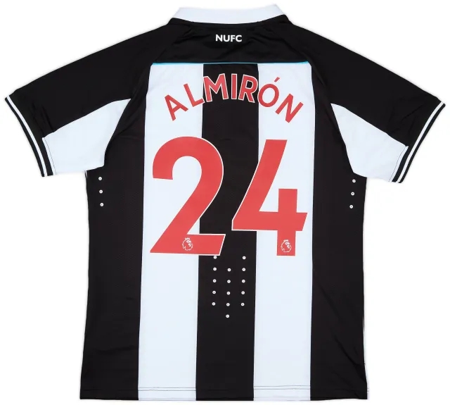 Castore 2021-22 Newcastle Authentic Home Shirt Almiron #24 (L)