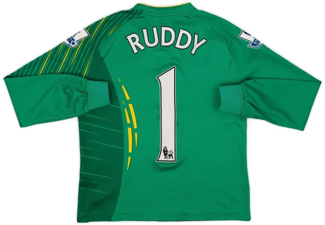 Errea 2012-13 Norwich GK Shirt Ruddy #1 - 5/10 - (XL.Boys)