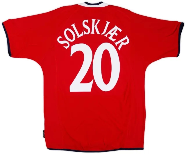 Umbro 2000-02 Norway Home Shirt Solskjaer #20 (M)
