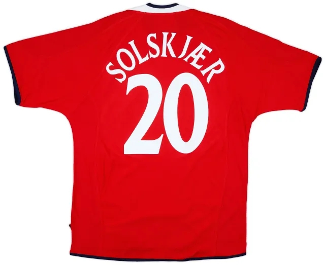 Umbro 2000-02 Norway Home Shirt Solskjaer #20 (L)