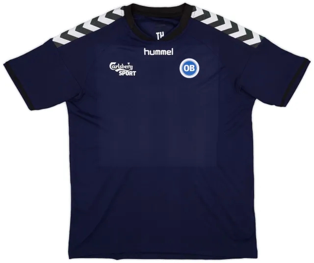 2015-16 OB Odense Hummel Staff Issue Training Shirt TH - 8/10 - (L)