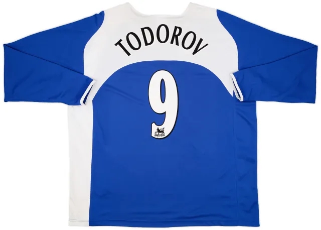 Jako 2005-06 Portsmouth Home Shirt Todorov #9 - 9/10 - (XXL)