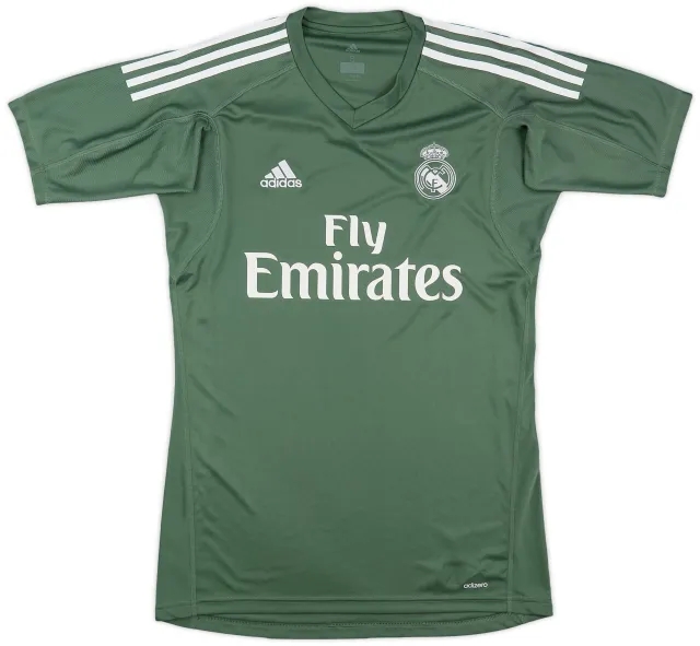 adidas 2017-18 Real Madrid GK S/S Shirt - 9/10 - (S)