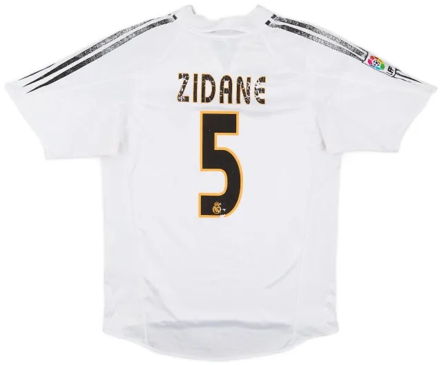 adidas 2004-05 Real Madrid Home Shirt Zidane #5 - 4/10 - (S)