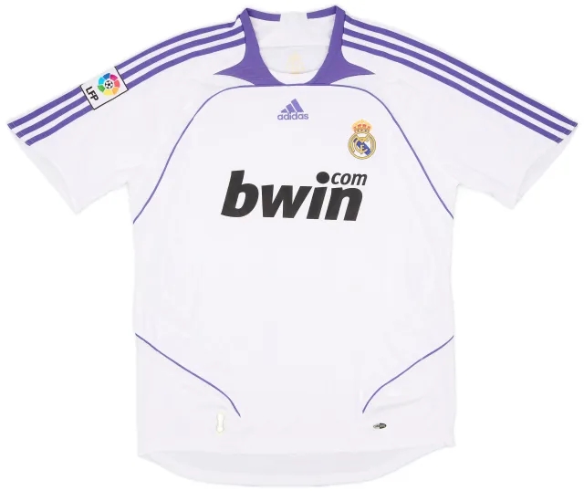 adidas 2007-08 Real Madrid Home Shirt - 7/10 - (L)