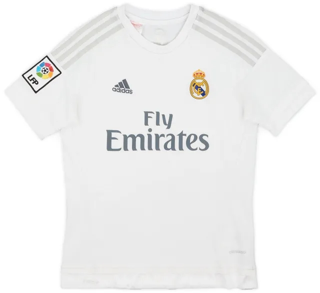 adidas 2015-16 Real Madrid Home Shirt - 6/10 - (M.Boys)