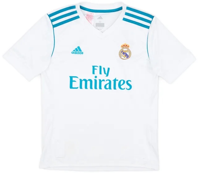 adidas 2017-18 Real Madrid Home Shirt - 8/10 - (M.Boys)