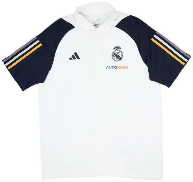 2023-24 Real Madrid Basketball adidas Polo Shirt - 7/10 - (L)