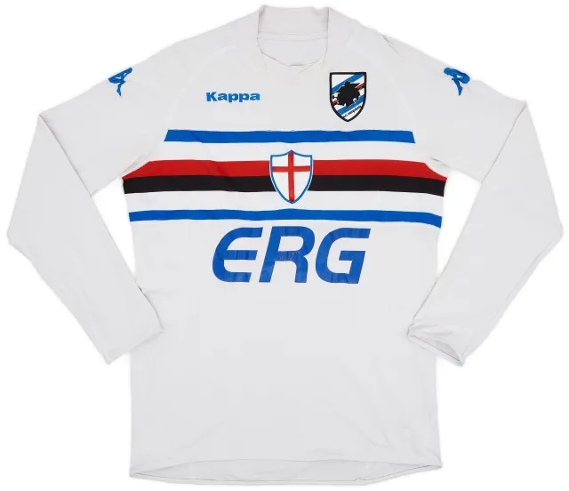 Kappa 2004-05 Sampdoria Away L/S Shirt - 5/10 - (XL)