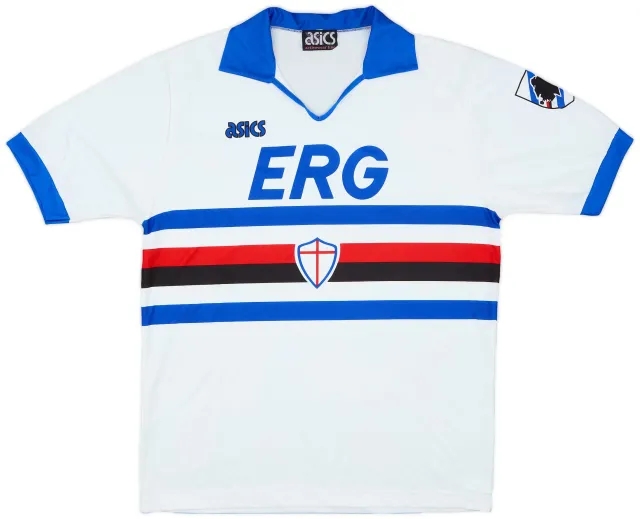 Asics 1991-92 Sampdoria Away Shirt - 8/10 - (XL)