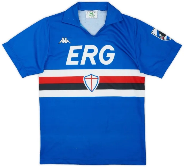 Asics 1990-92 Sampdoria Home Shirt - 6/10 - (S)