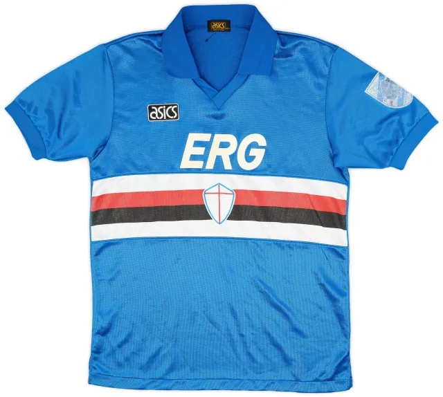 Asics 1992-94 Sampdoria Home Shirt - 5/10 - (M)