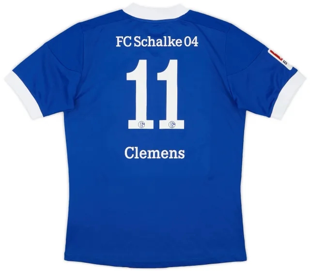 adidas 2012-14 Schalke Home Shirt Clemens #11 - 9/10 - (L.Boys)
