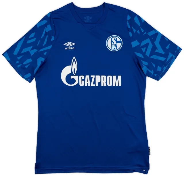 adidas 2019-20 Schalke Home Shirt - 8/10 - (L)