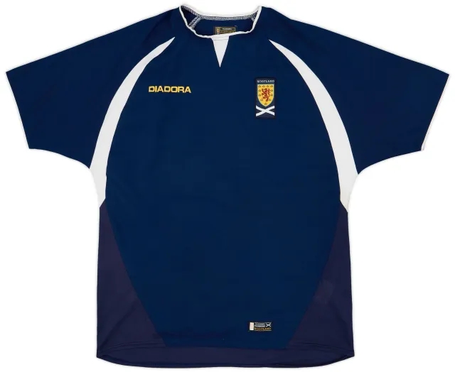 Diadora 2003-05 Scotland Home Shirt - 8/10 - (M)