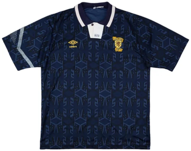 Umbro 1991-94 Scotland Home Shirt - 6/10 - (L)