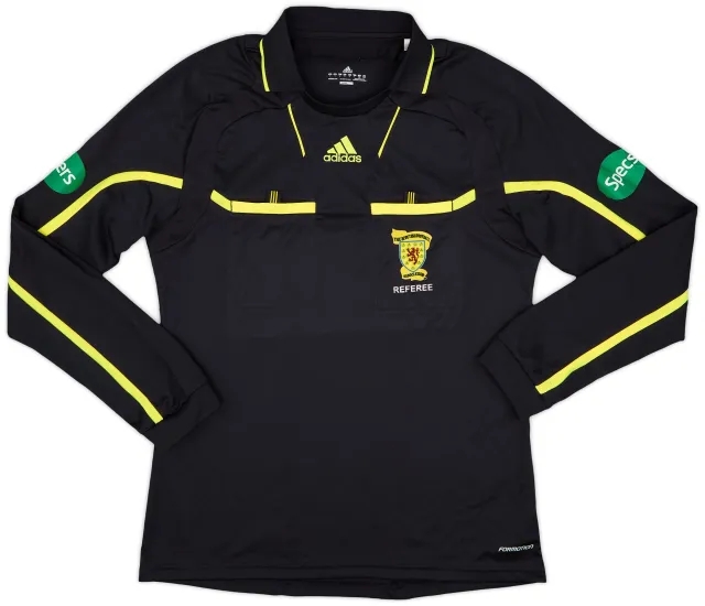 2010-11 Scotland adidas Referee L/S Shirt - 9/10 - (L)