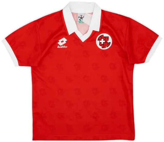 Lotto 1994-96 Switzerland Home Shirt #11 - 8/10 - (M.Boys)