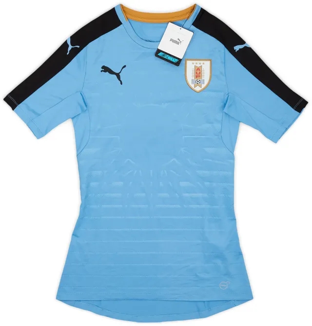 Puma 2016-17 Uruguay Authentic Home Shirt (ACTV Fit) (S)