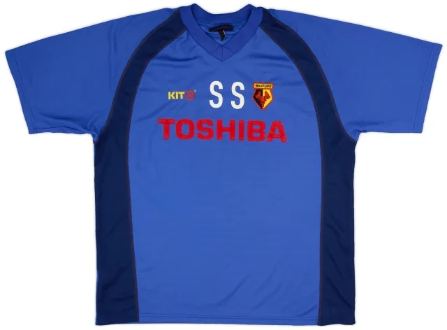 2001-02 Watford Staff Issue Training Shirt 'SS' - 7/10 - (XL)