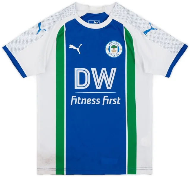 Puma 2018-19 Wigan Home Shirt - 5/10 - (M.Boys)