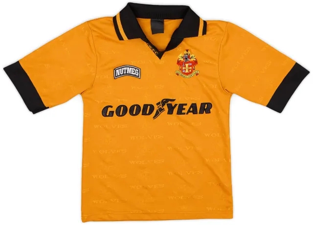 1995-96 Wolves Home Shirt - 9/10 - (S.Boys)