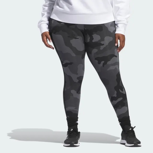 adidas Essentials 3-Stripes Camo Print 7/8 Length Leggings (Plus Size)