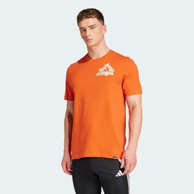 Adidas Football Kicks Graphic Tee In Red