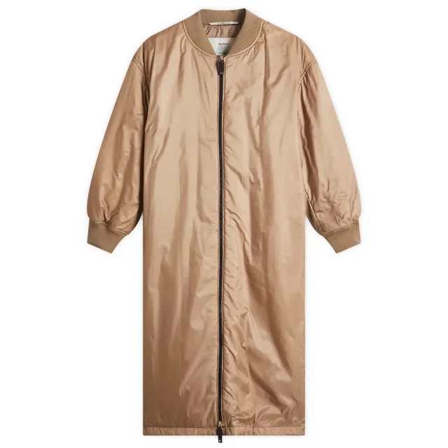 Max Mara Women's Longline Bomber Jacket Camel