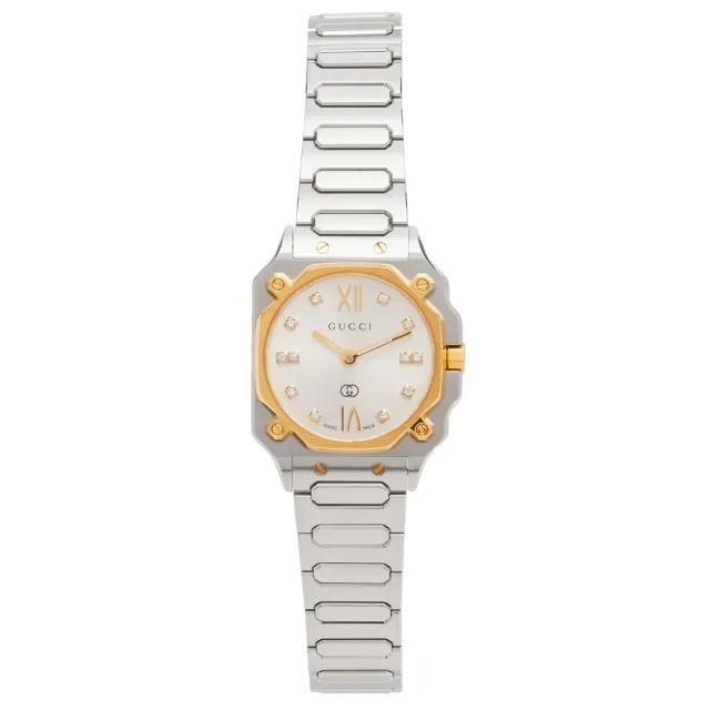 Gucci Women's G-Flat 24mm Watch Gold/Silver