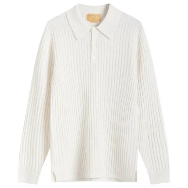 GUEST IN RESIDENCE Women's Theo Waffle Polo In Cashmere Cream
