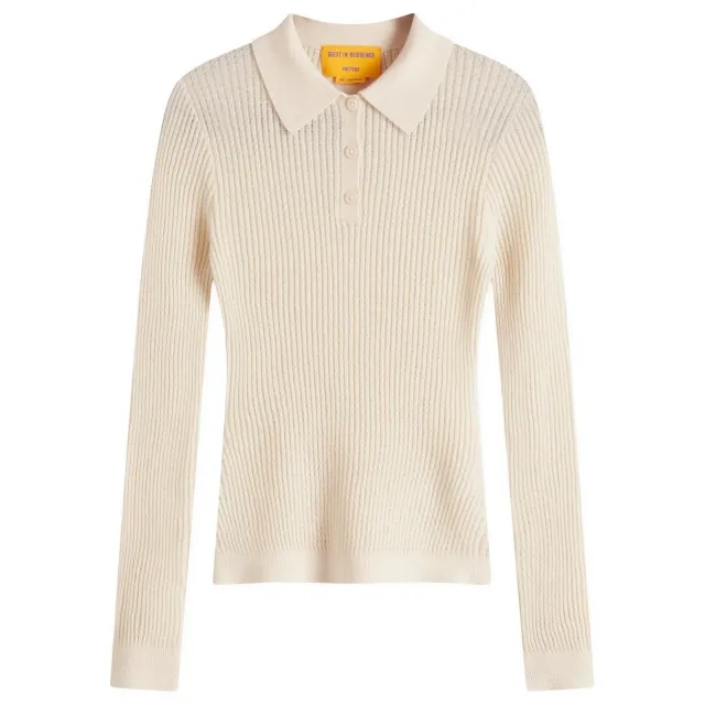 GUEST IN RESIDENCE Women's Shrunken Polo In Cashmere Cream