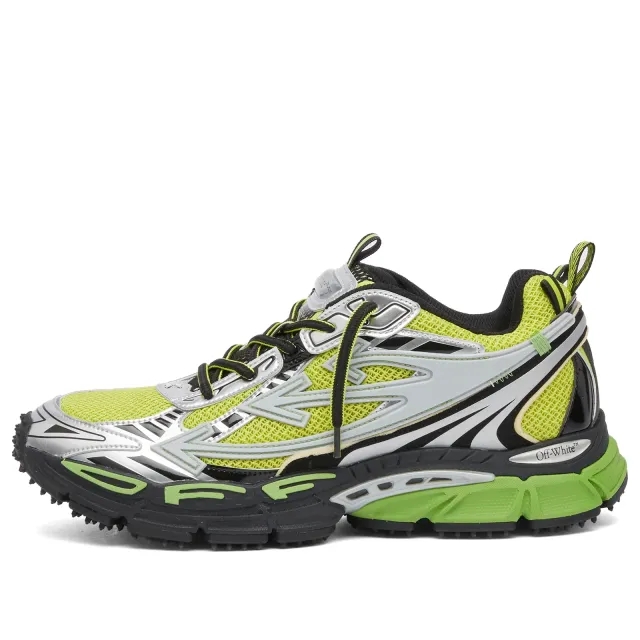 Sneakers Off-White Ow Be Right Back Silver Green Fluo Eur 41