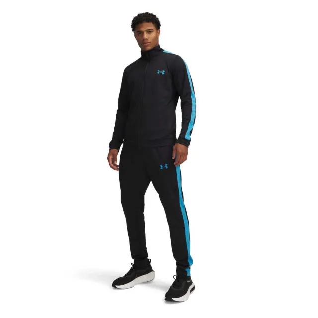Men's  Under Armour  Rival Knit Tracksuit Black / Ether Blue / Ether Blue 3XL