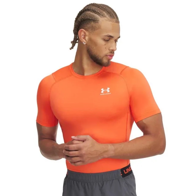 Under Armour Men's HeatGear® Short Sleeve Fire / White 3XL