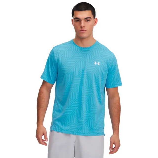 Under Armour UA Tech Vent Geo T-Shirt - Blue - Size 2XL - Blue