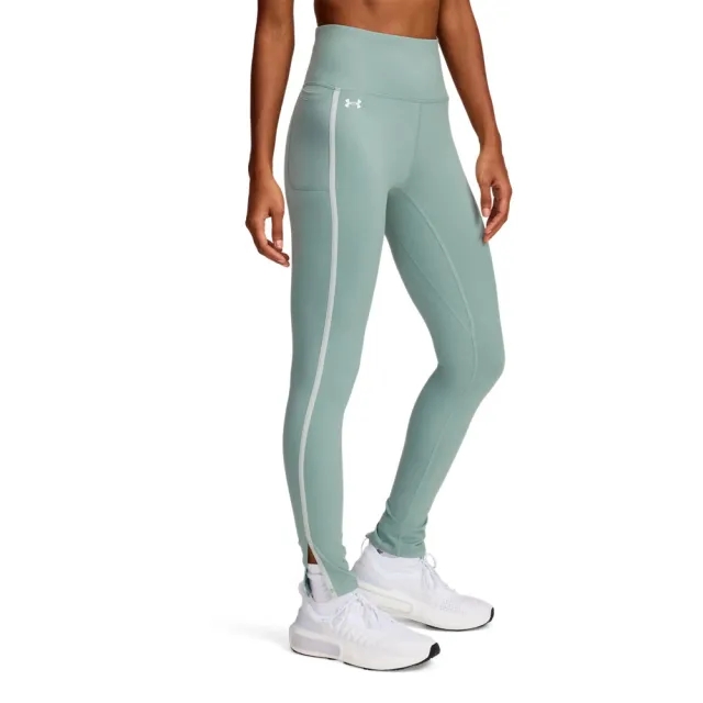 Women's  Under Armour  Motion Piped Leggings Silica Green / Hydro Green / White XS