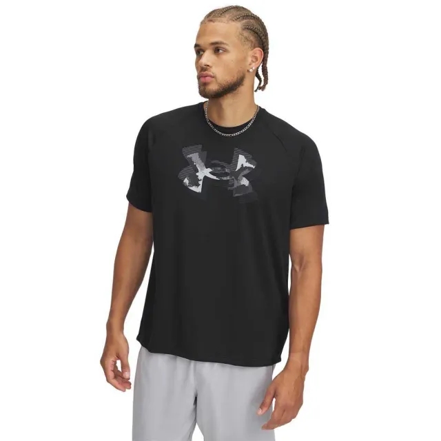 Under Armour UA Tech Print Fill T-Shirt - Black - Size 2XL - Black