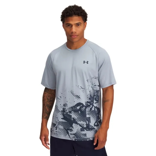 Men's  Under Armour  Tech™ Fade Short Sleeve Harbor Blue / Downpour Gray / Downpour Gray XS