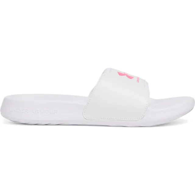 Women's  Under Armour  Ignite Select Slides White / White / Super Pink 8.5