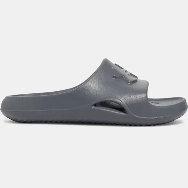 Boys'  Under Armour  Locker V Slides Castlerock / Castlerock / White 3.5
