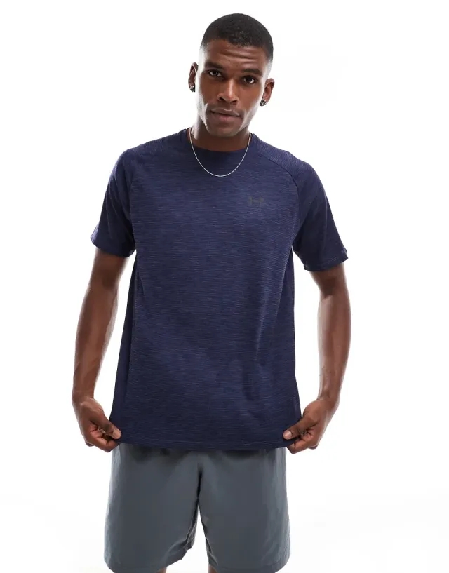 Under Armour UA Tech Textured Short Sleeved T-Shirt - Grey - Size L - Grey