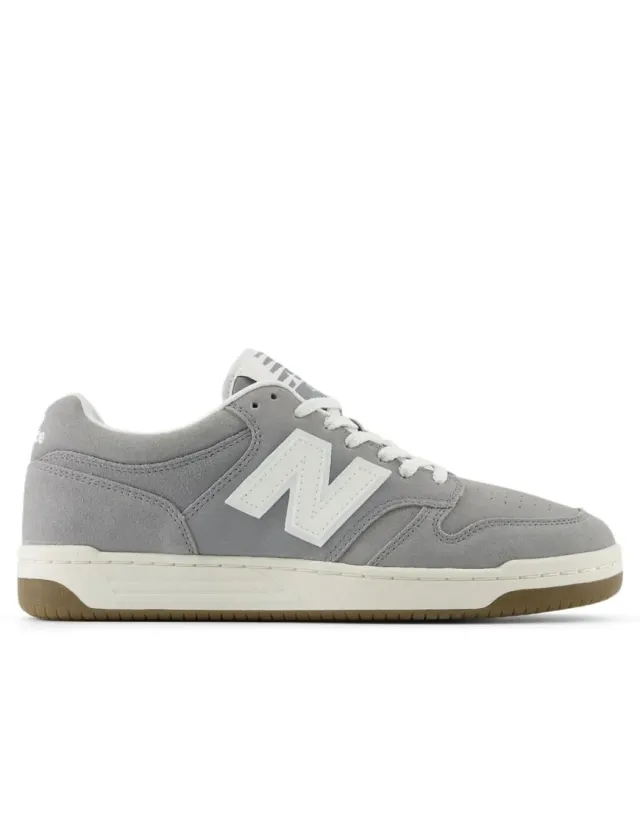 New Balance Men's 480 in Grey/White Leather