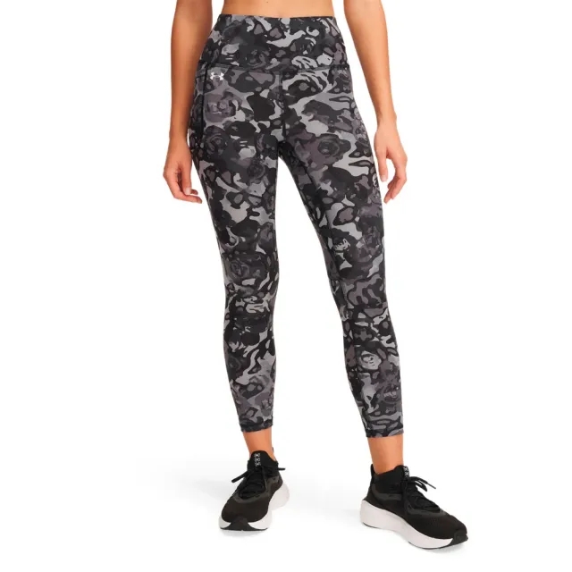 Under Armour Motion Printed Ankle Leggings, Black/White