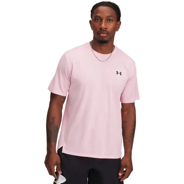 Under Armour  Tech™ Vent Geotessa Men's Short Sleeve Prime Pink / Black XS