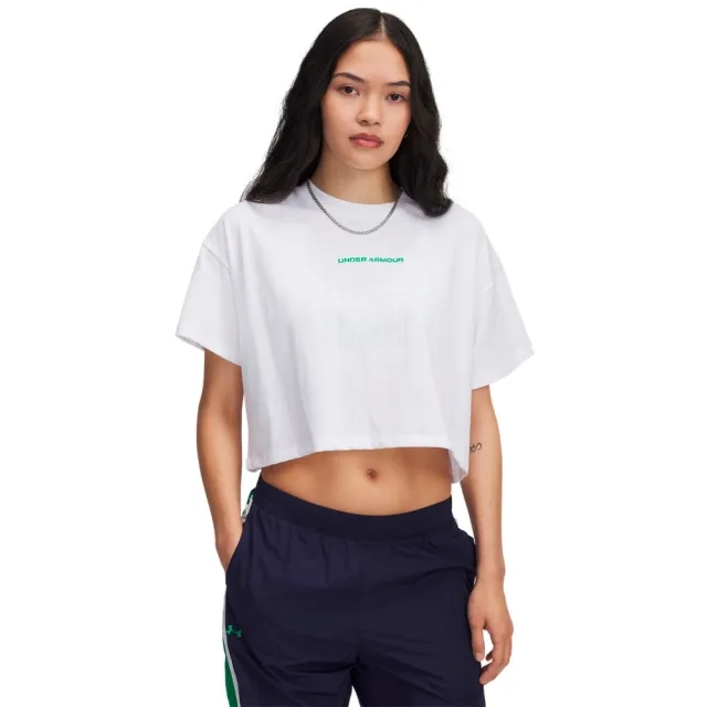 Under Armour Varsity Mix Heavyweight Crop Short Sleeve T-shirt