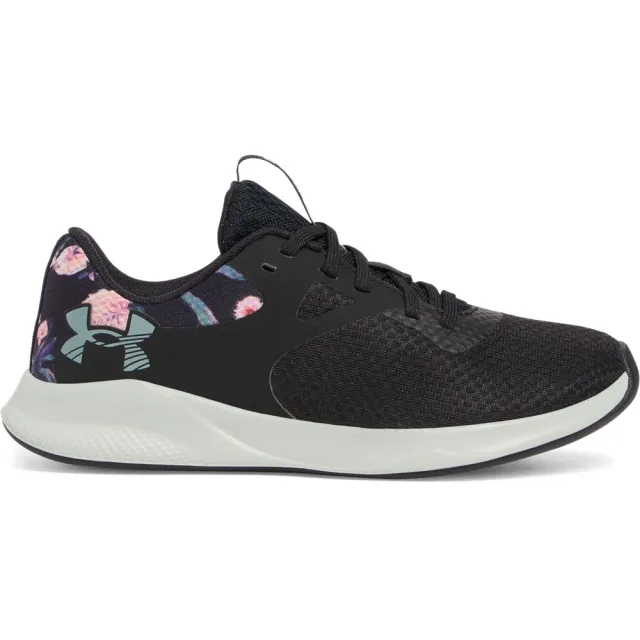 Women's  Under Armour  Charged Aurora 2 + Training Shoes Black / Hydro Green / Metallic Warm Silver 7