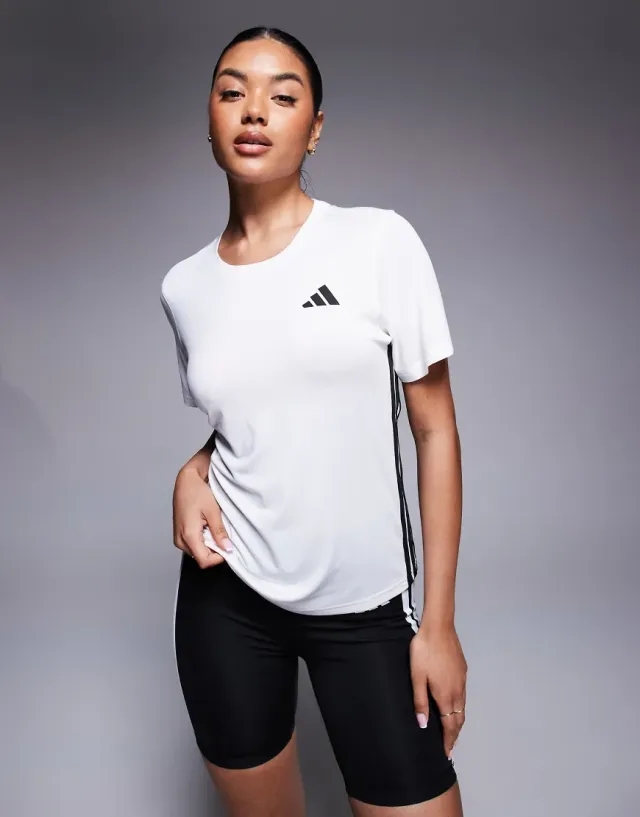 Adidas Train Essentials 3 Stripes Workout Short Sleeve T-shirt